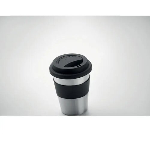 Enkelwandige RVS drinkbeker Zwart 350 ml