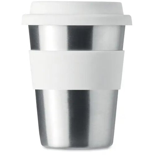 Enkelwandige RVS drinkbeker Wit 350 ml