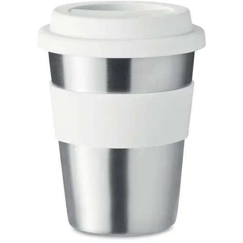 Enkelwandige RVS drinkbeker Wit 350 ml