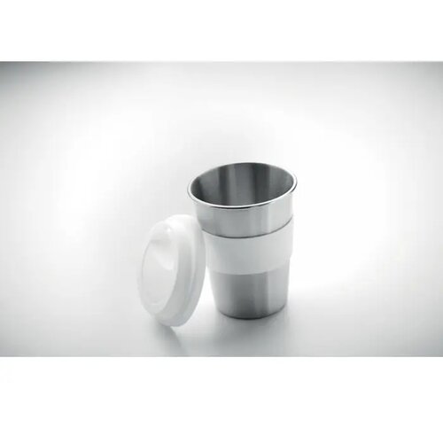 Enkelwandige RVS drinkbeker Wit 350 ml