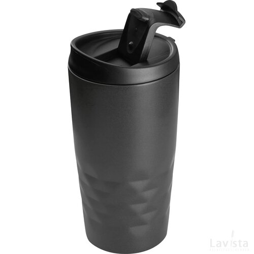 Drinkbeker met motief antraciet