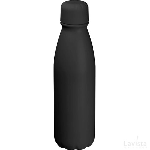 Drinkfles aluminium met 600 ml zwart