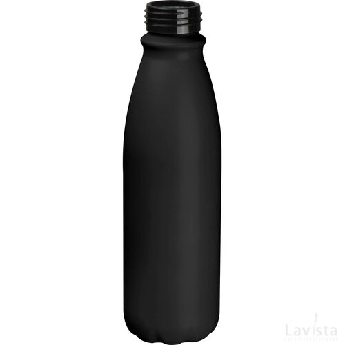 Drinkfles aluminium met 600 ml zwart