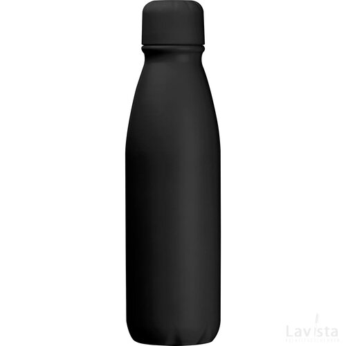 Drinkfles aluminium met 600 ml zwart