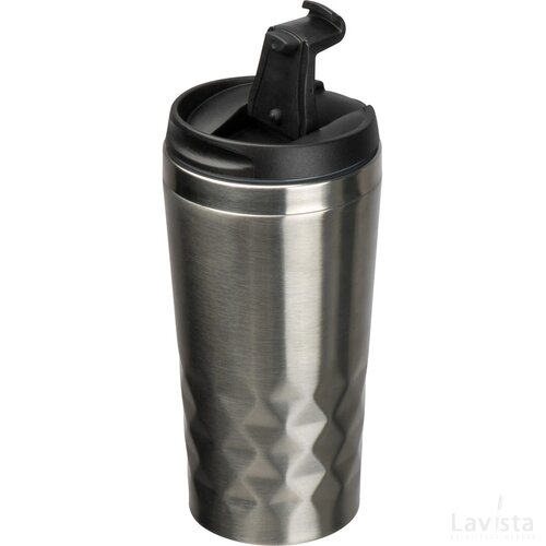 Drinkbeker met motief grijs silvergrey zilvergrijs