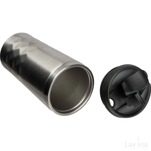 Drinkbeker met motief grijs silvergrey zilvergrijs