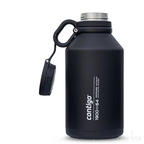 Contigo® Grand Stainless Steel 1900 Ml Thermosfles Zwart