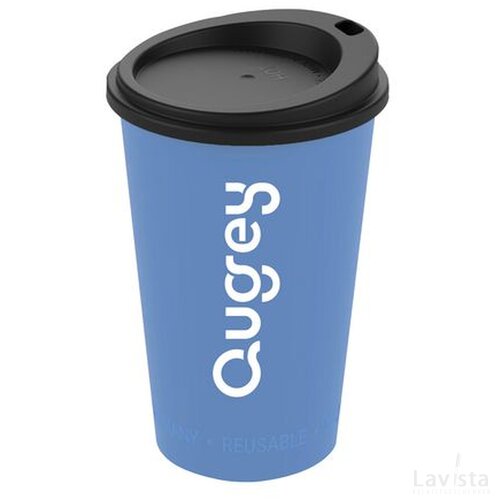 Herbruikbare koffiebeker to go (300 ml) Blauw