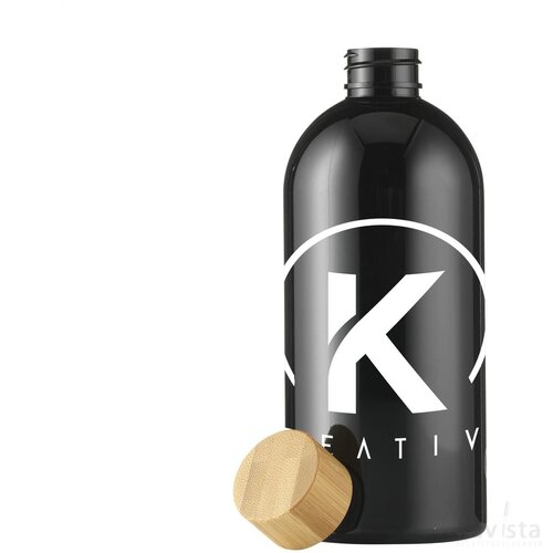 Rpet Bottle Transparent 500 Ml Drinkfles Zwart