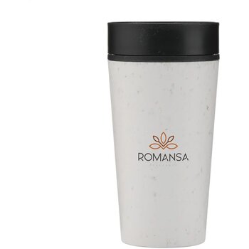 Circular&Co Recycled Koffiebeker 340 ml Wit/Zwart 340 ml