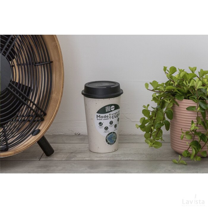 Circular&Co Recycled Now Cup 340 Ml Koffiebeker Zwart