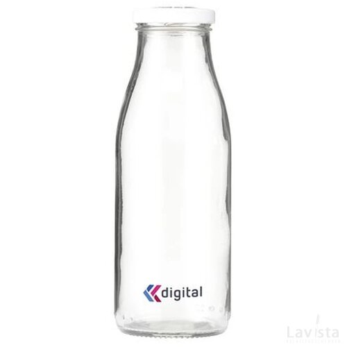 Glassy Bottle Drinkfles Wit