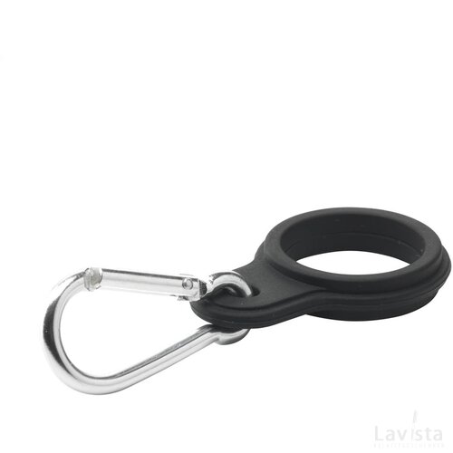 Bottle Carabiner Draaglus Drinkfles Zwart