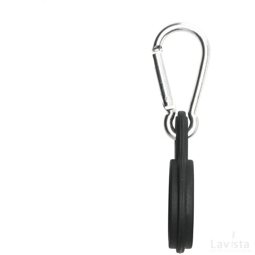 Bottle Carabiner Draaglus Drinkfles Zwart