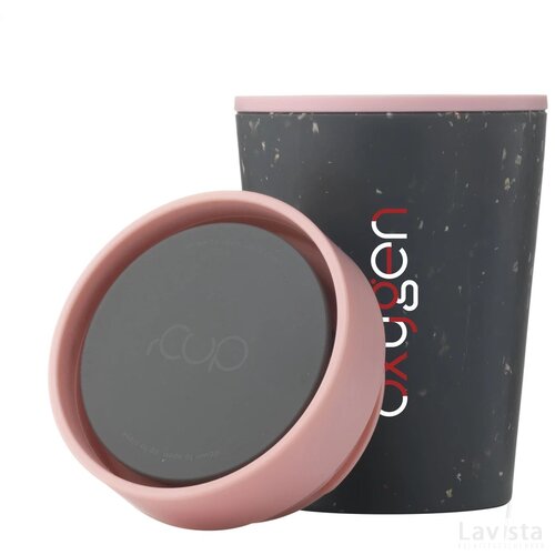 Circular&Co Recycled Coffee Cup 227 Ml Koffiebeker Zwart/Roze