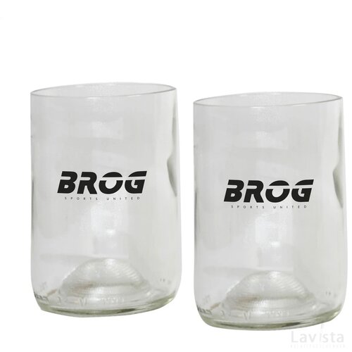Rebottled® Tumbler 2-Pack Set Glazen Transparant