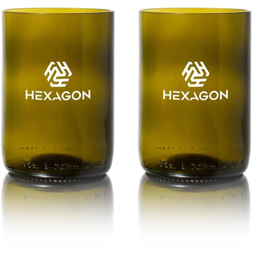 Rebottled® Tumbler 2-Pack Set Glazen Transparant