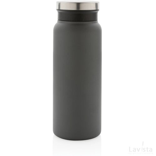 RCS gerecycled roestvrijstalen vacuümfles 600ML antraciet