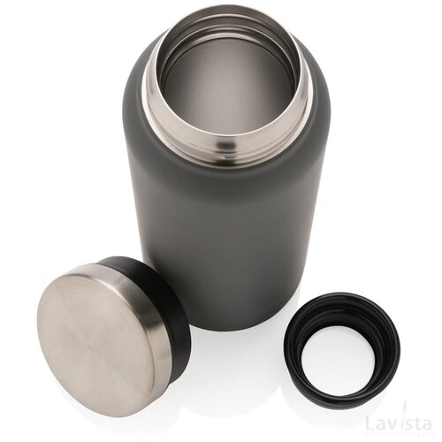 RCS gerecycled roestvrijstalen vacuümfles 600ML antraciet