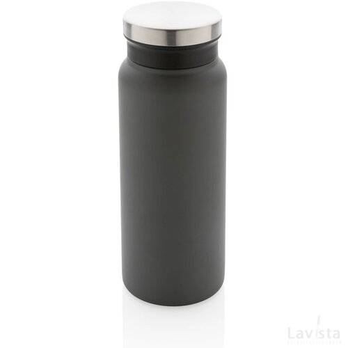 RCS gerecycled roestvrijstalen vacuümfles 600ML antraciet