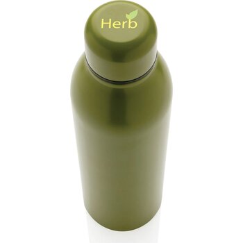 RCS gerecycled roestvrijstalen vacuümfles 500ML groen