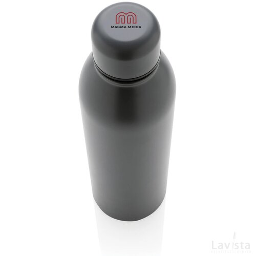 RCS gerecycled roestvrijstalen vacuümfles 500ML antraciet