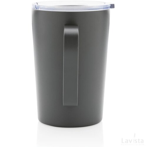 RCS gerecycled roestvrijstalen moderne vacuümmok met deksel antraciet