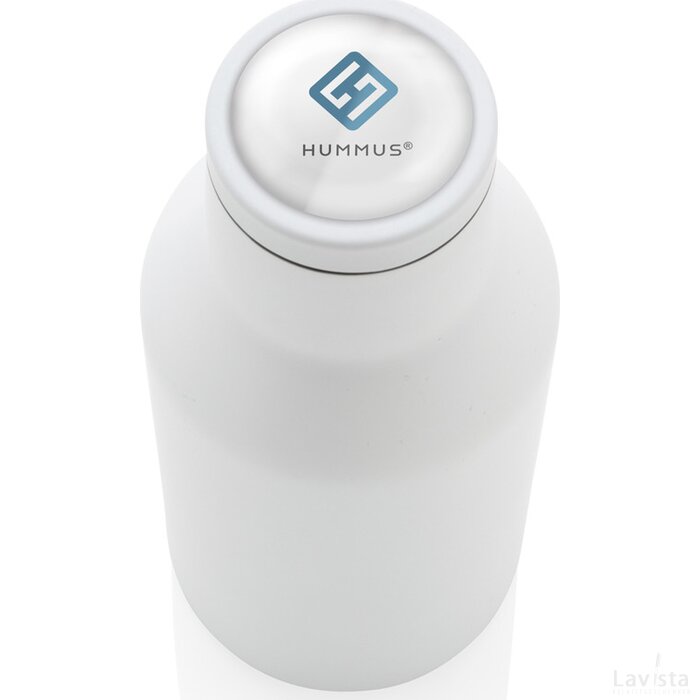 RCS gerecycled roestvrijstalen compacte fles wit