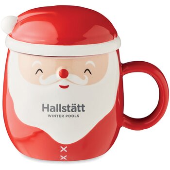 Keramische mok Santa Rood