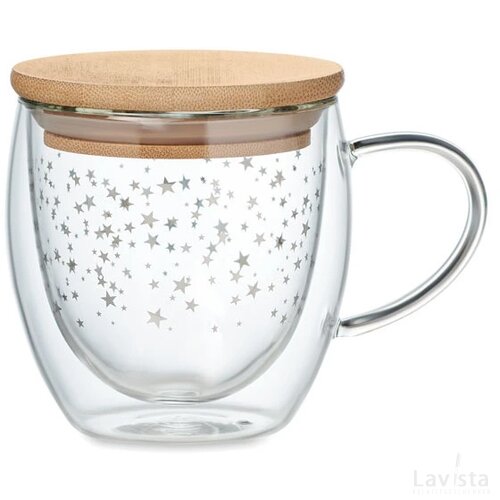 Dubbelwandige borosilicaat mok Sion transparant