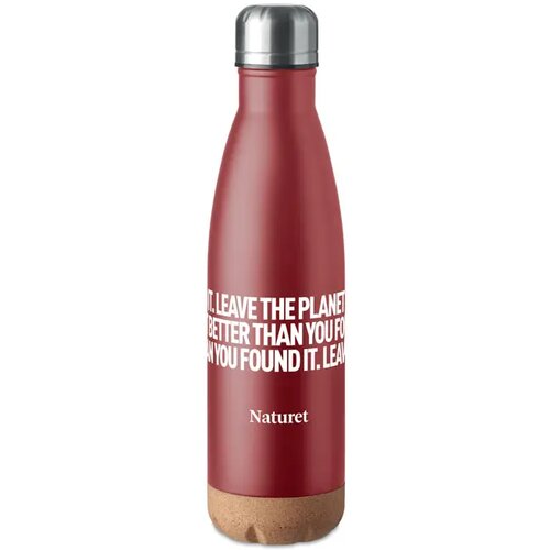 Dubbelwandige fles 500 ml Aspen cork bordeaux