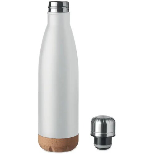 Dubbelwandige fles 500 ml Aspen cork wit