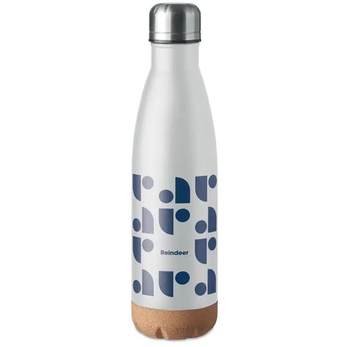 Dubbelwandige fles 500 ml Aspen cork wit