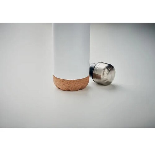Dubbelwandige fles 500 ml Aspen cork wit