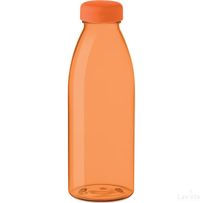 Rpet drinkfles 500ml Spring transparant oranje