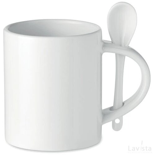 Keramische sublimatiemok spoon Wit