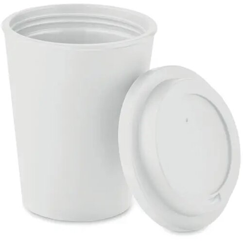 Dubbelwandige reisbeker Wit 300 ml