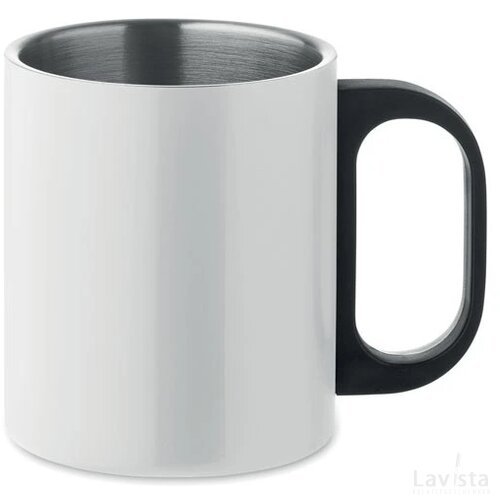 Dubbelwandige mok 300 ml Taniss Wit