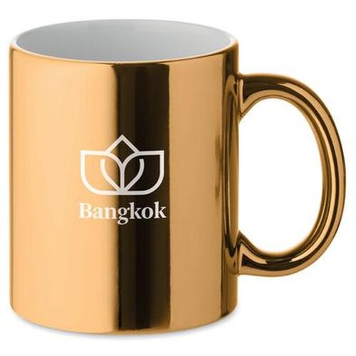Glanzende metallic mok (300 ml) Goud 300 ml