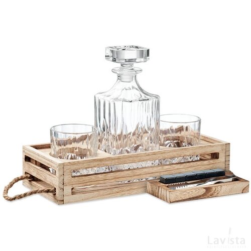 Luxe whiskey set Bigwhisk hout