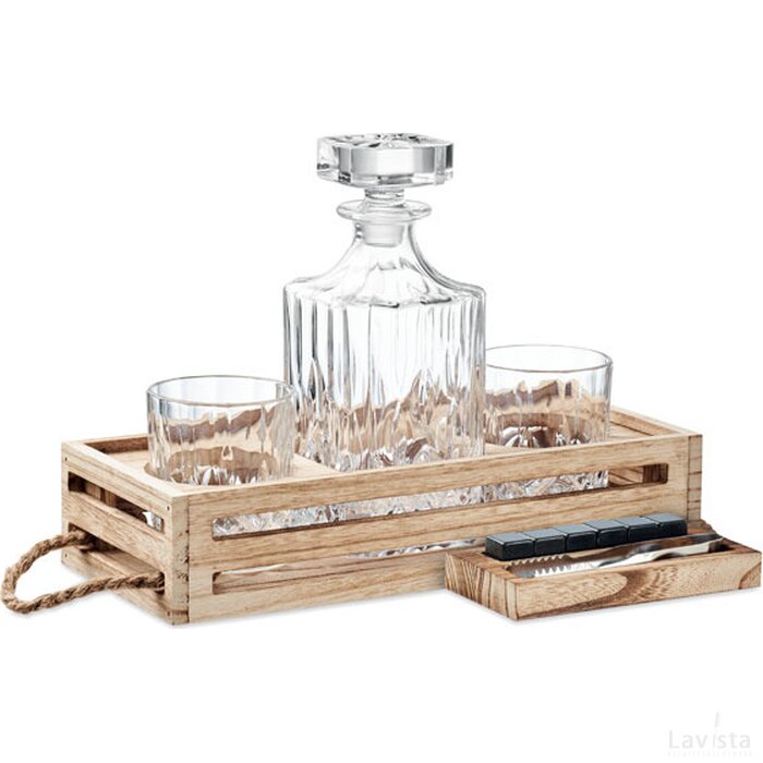 Luxe whiskey set Bigwhisk hout