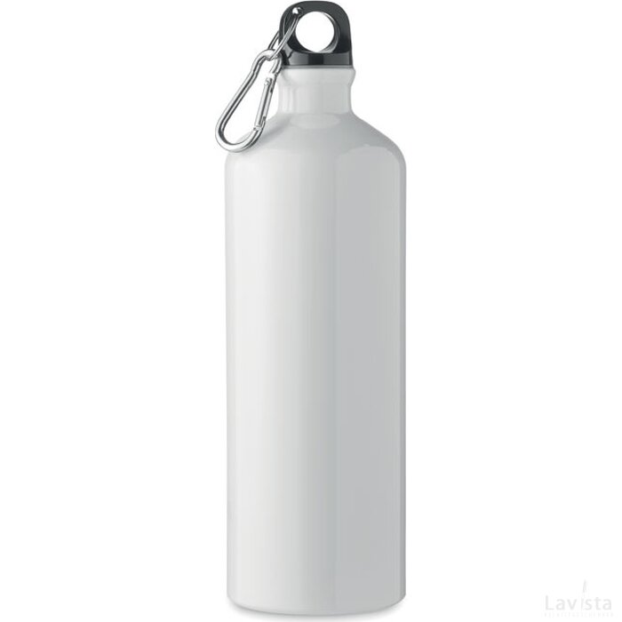 Aluminium fles 1l Moss large wit