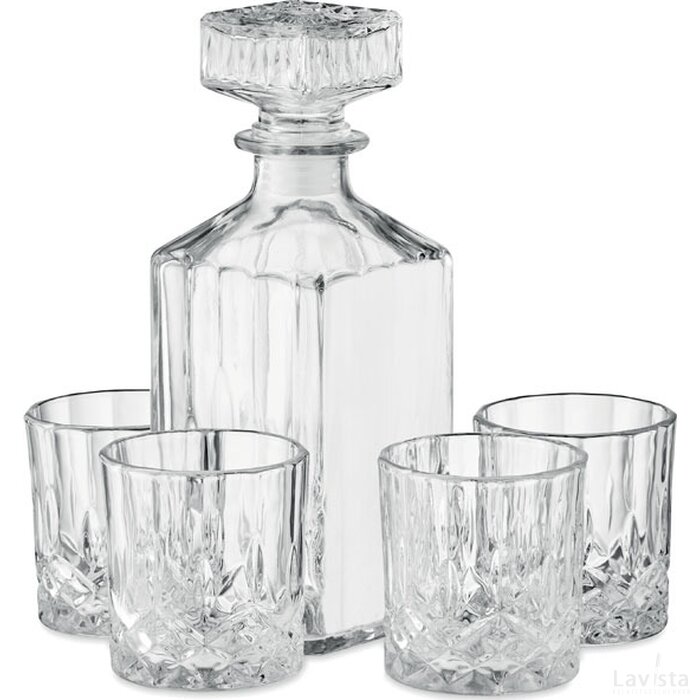 Set van 4 stuks whiskey set Reiset transparant