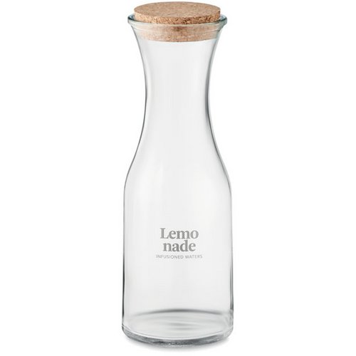 Gerecycled glazen karaf Picca Transparant 1000 ml