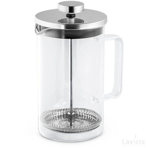 Jenson 600 Ml Glazen Koffiezetter Zilverkleurig