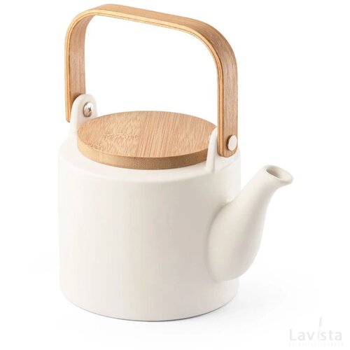Glogg 700 Ml Keramische Theepot Pastel Wit