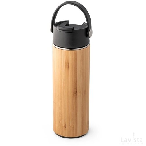 Laver 440 Ml Vacuüm Geïsoleerde Thermosfles Zwart