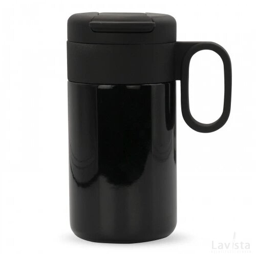 Thermofles Flow met handvat 250ml zwart