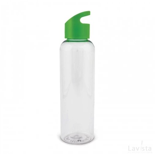 Waterfles Loop transparant R-PET 600ml transparant licht groen