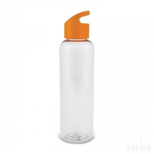 Waterfles Loop transparant R-PET 600ml transparant oranje